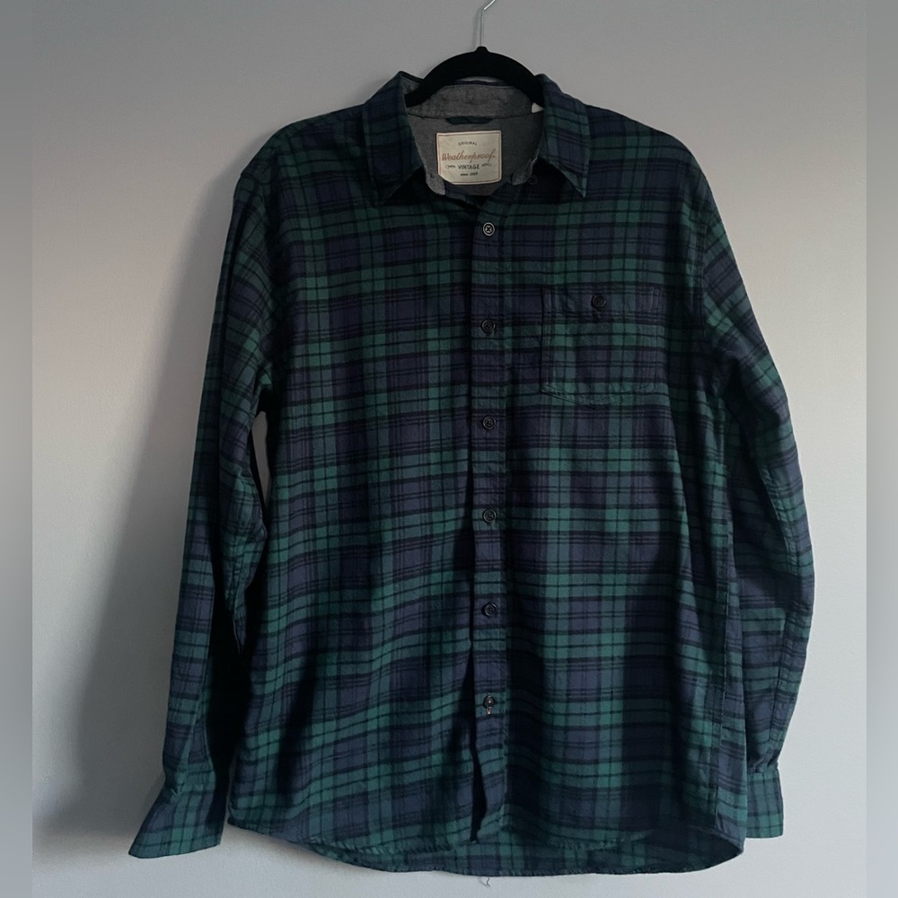 Men's weather proof vintage flannel shirt